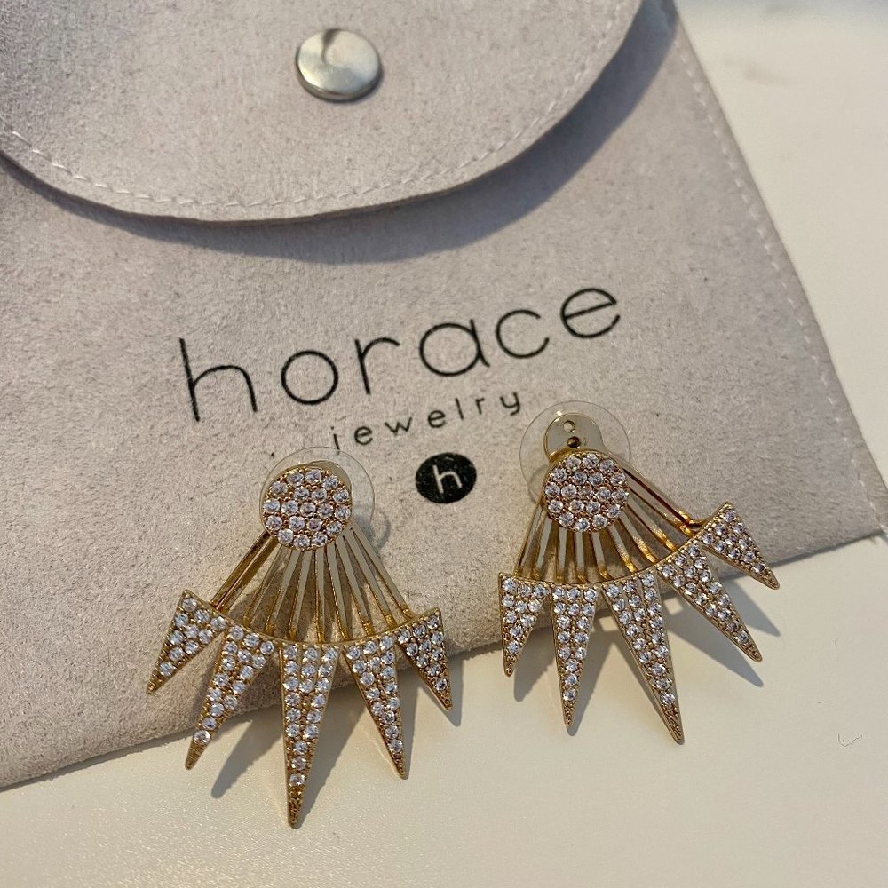 Horace ear jacket earrings - Sterling silver